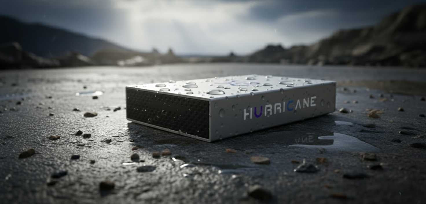 HURRICANE 3518C3 Aluminium Externe Festplatte, 3.5 Zoll, USB-C für Windows, Mac, Linux, PS4, PS5 und Xbox