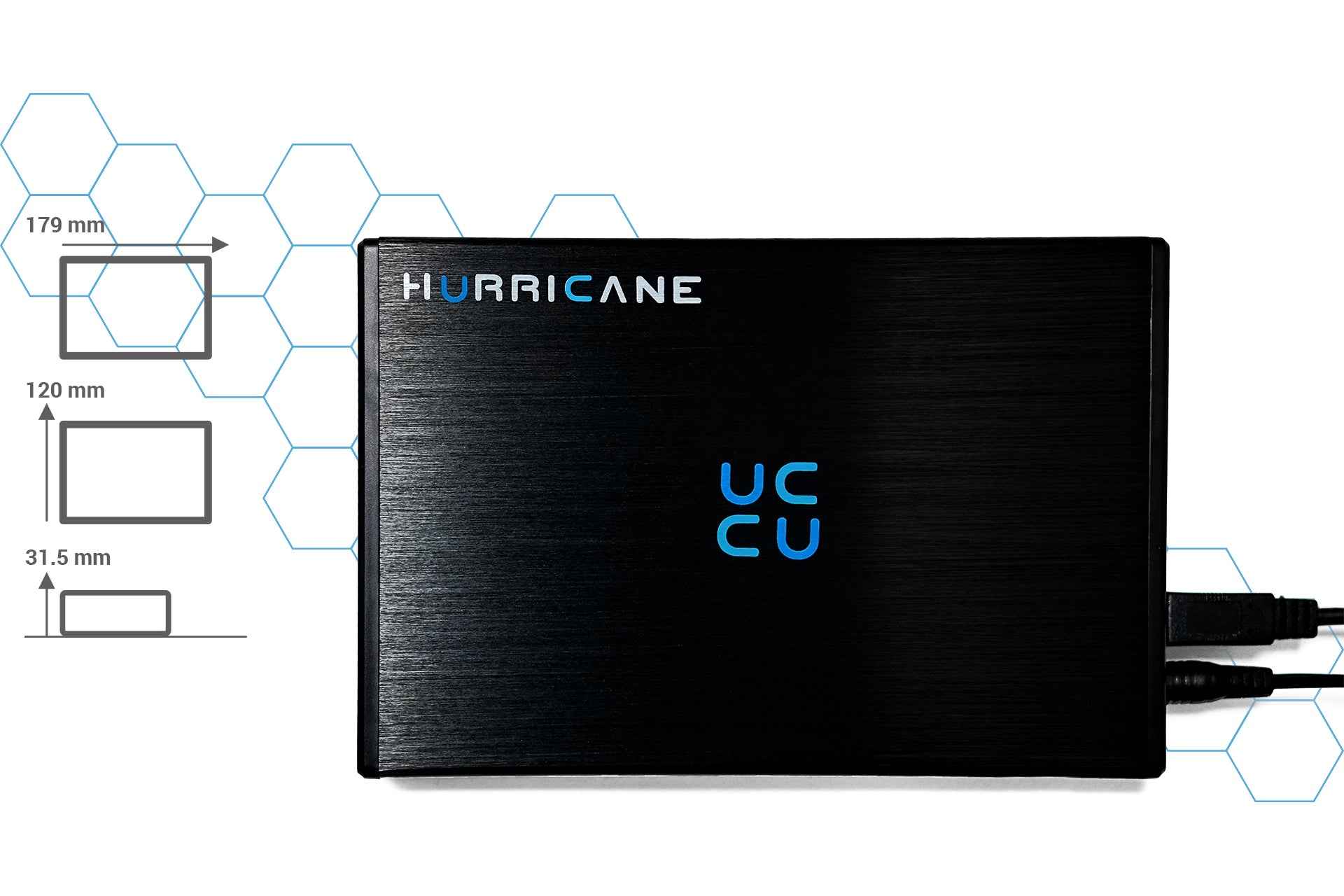 HURRICANE GD35612 Externes Festplattengehäuse 3,5" USB 3.0 Aluminium