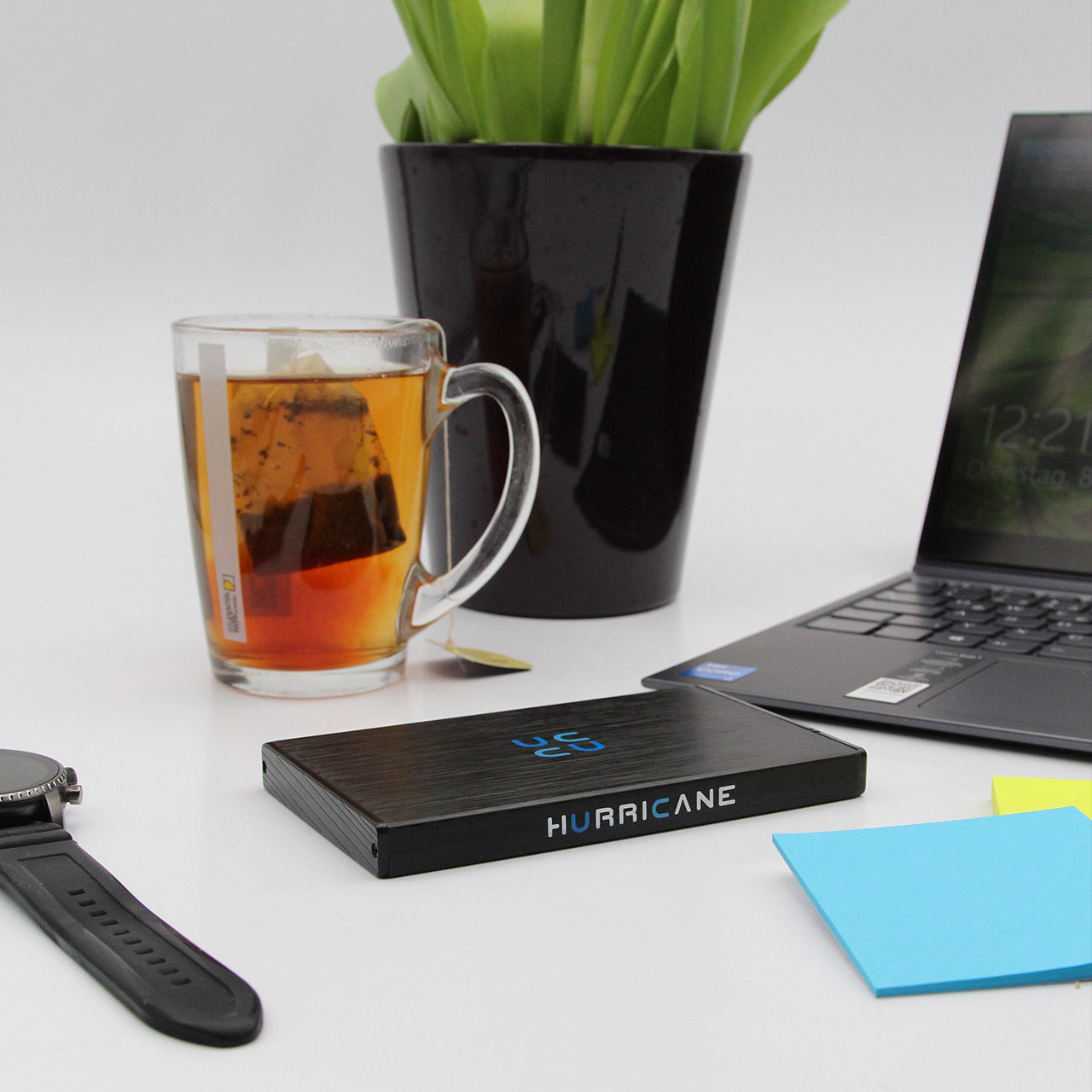 HURRICANE GD25612 Externe Festplatte Aluminium 2,5" USB für Windows, Mac, Linux, PS4, PS5 und Xbox