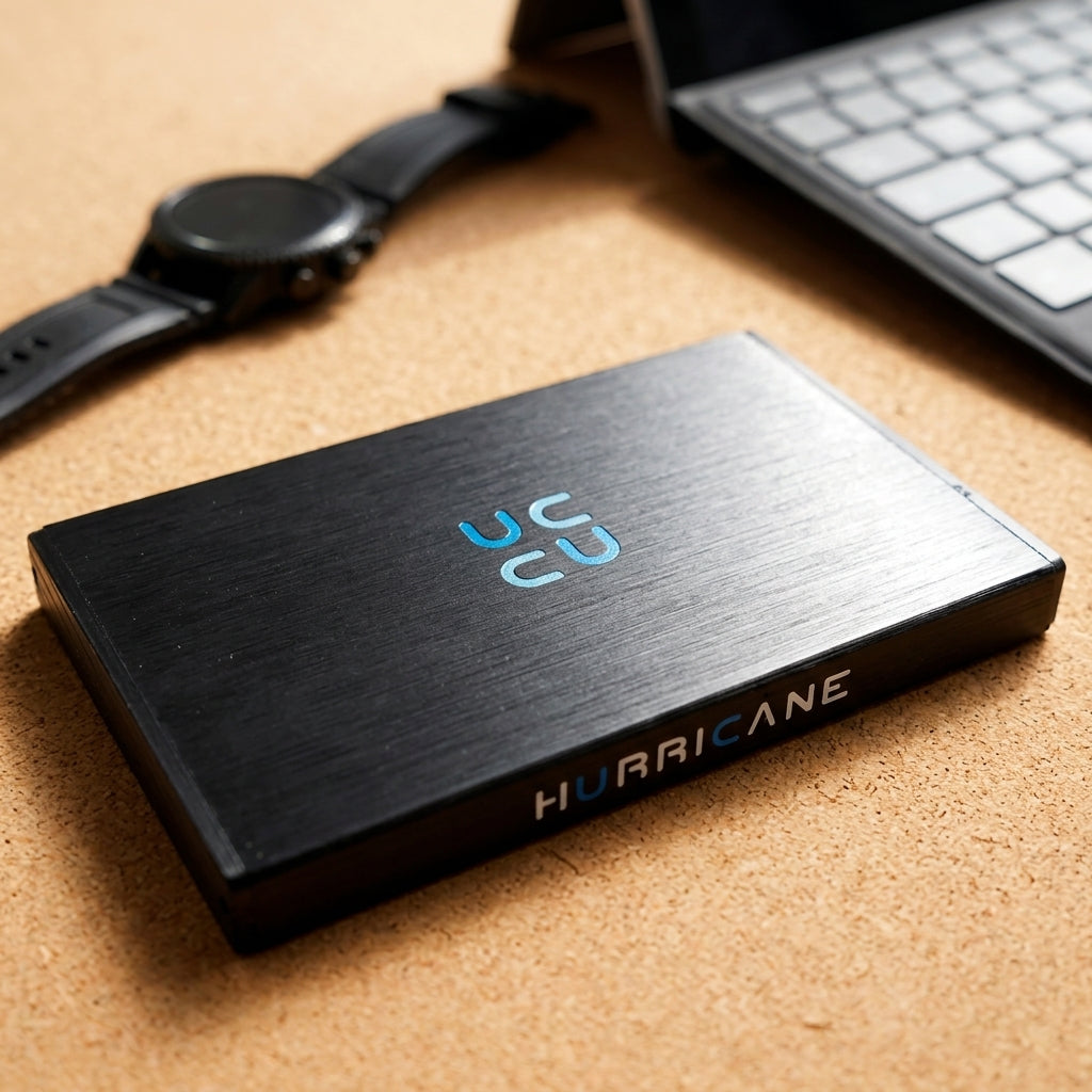 HURRICANE Externe Festplatte für Laptop, PC & Mac - 2,5" Aluminium Speicher