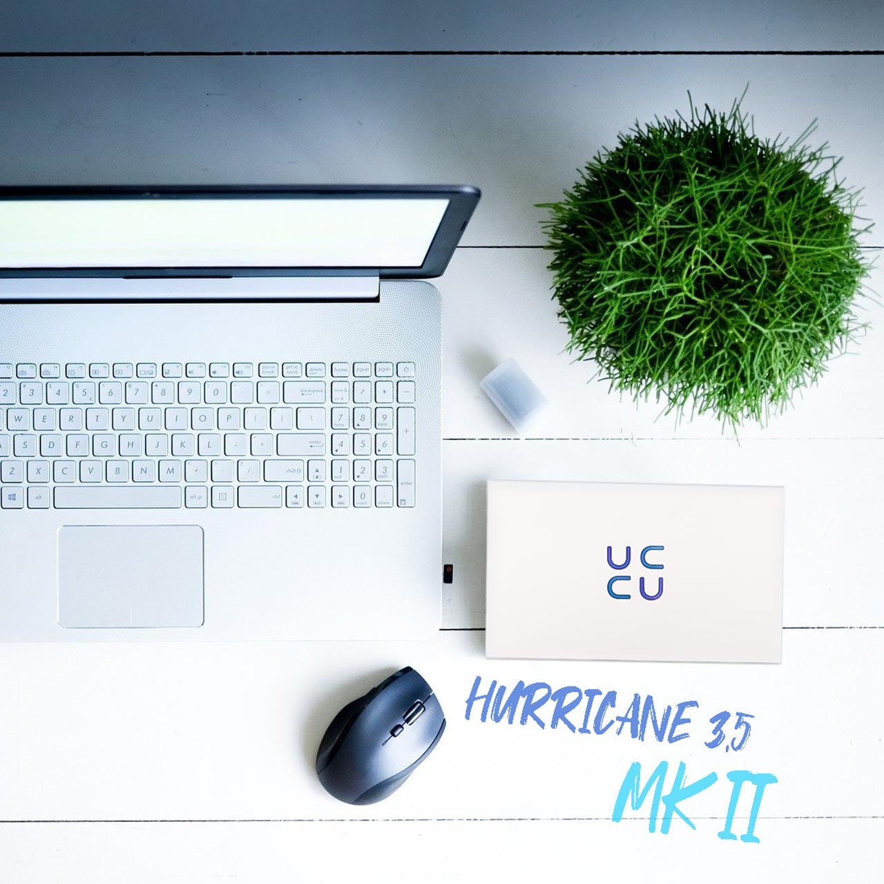 HURRICANE 3518 Aluminium Externes Festplattengehäuse, 3.5 Zoll, USB für Windows, Mac und Linux