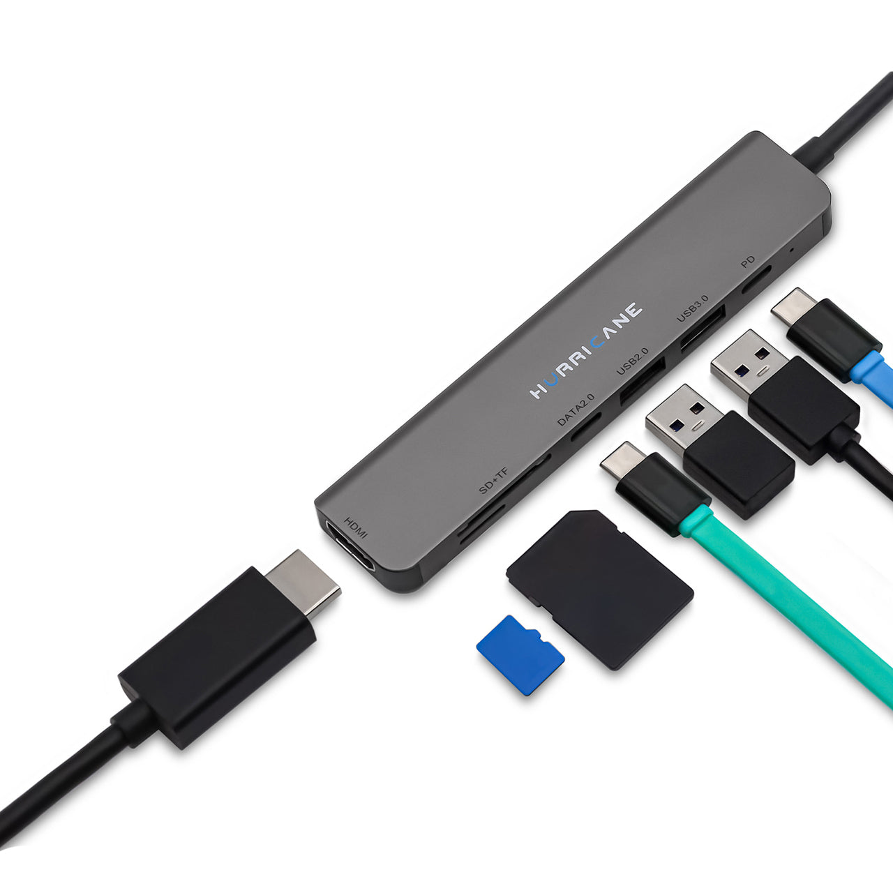 Hurricane C0914 7-in-1 USB-C HUB Dock