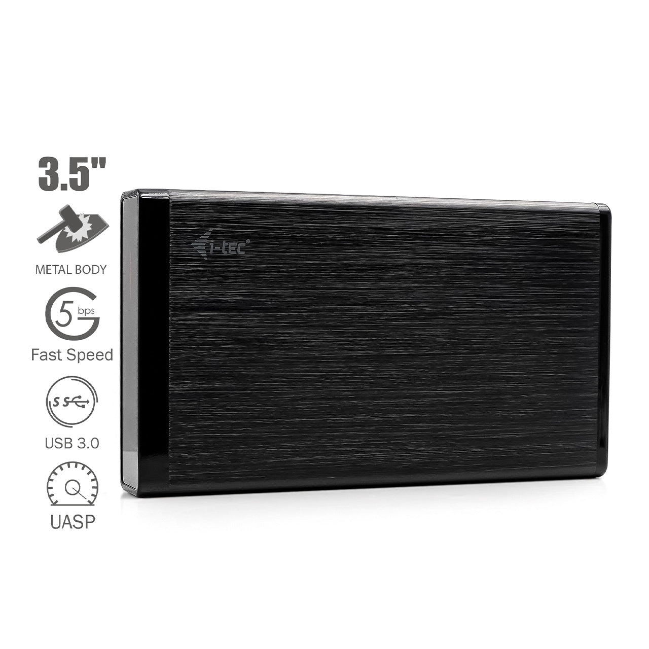 i-Tec Externe Festplatte HDD 3.5" USB 3.0 für Windows, Mac, Linux, PS4, PS5 und Xbox